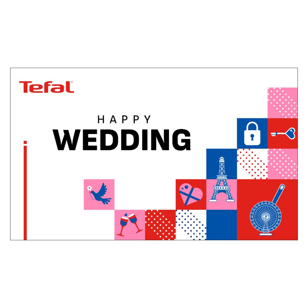 [HADIAH] Tefal Greeting Card - Happy Wedding