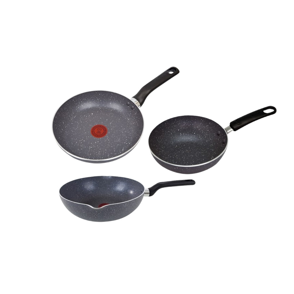 Tefal Cookware Set Wajan 3PCS Series Natura A / Fry Pan Anti Lengket