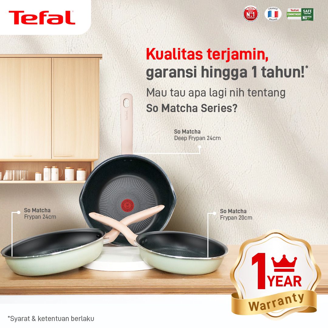 So Matcha Deep Frypan 24cm / Wajan Induksi