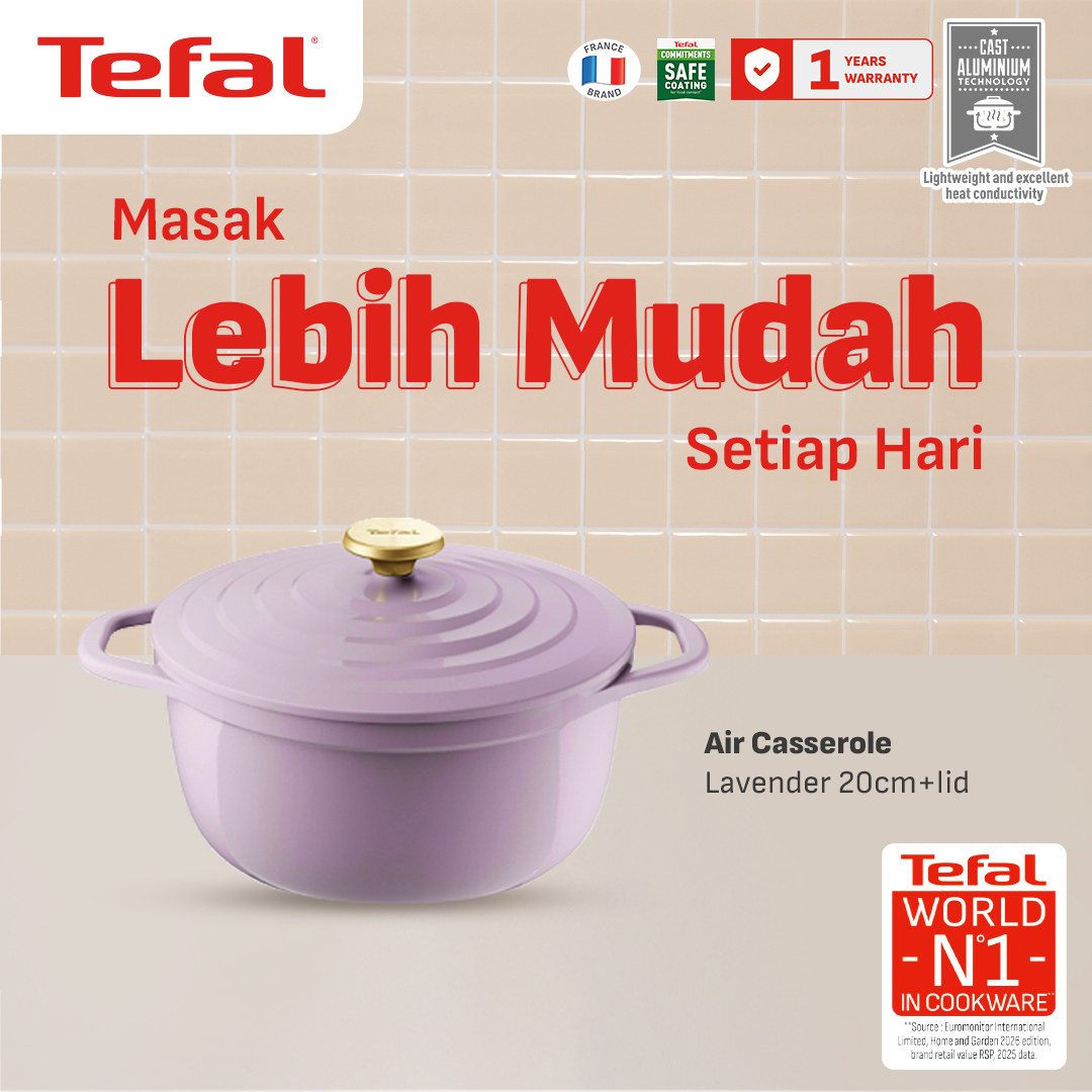 Tefal Panci Casserole Ceramic Air Stewpot 20 / 24 CM Anti Lengket