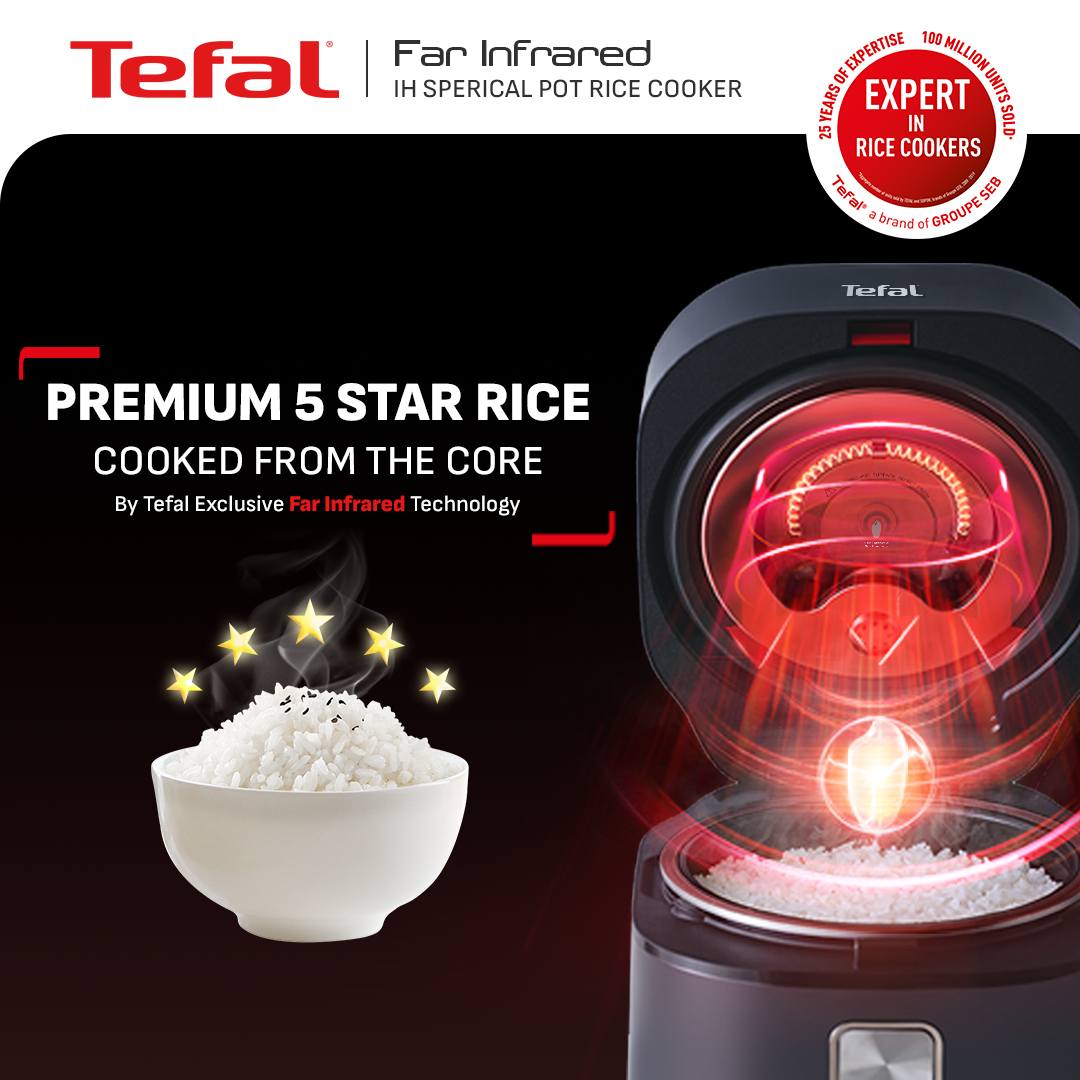 Tefal Rice Cooker Far Infrared IH RK8868 / Penanak Nasi / Magic Com / Garansi 2 Tahun