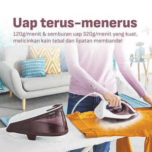 Tefal Steam Gen Express Essential / Setrika Uap 2 Menit 1.4L / SV6120