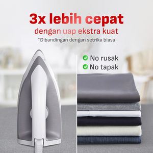 Tefal Steam Gen Express Optimal / Setrika Uap 2 Menit 1.2L / SV4110