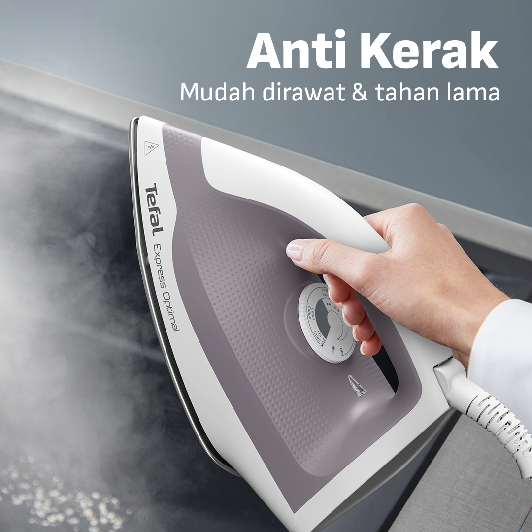 Tefal Steam Gen Express Optimal / Setrika Uap 2 Menit 1.2L / SV4110