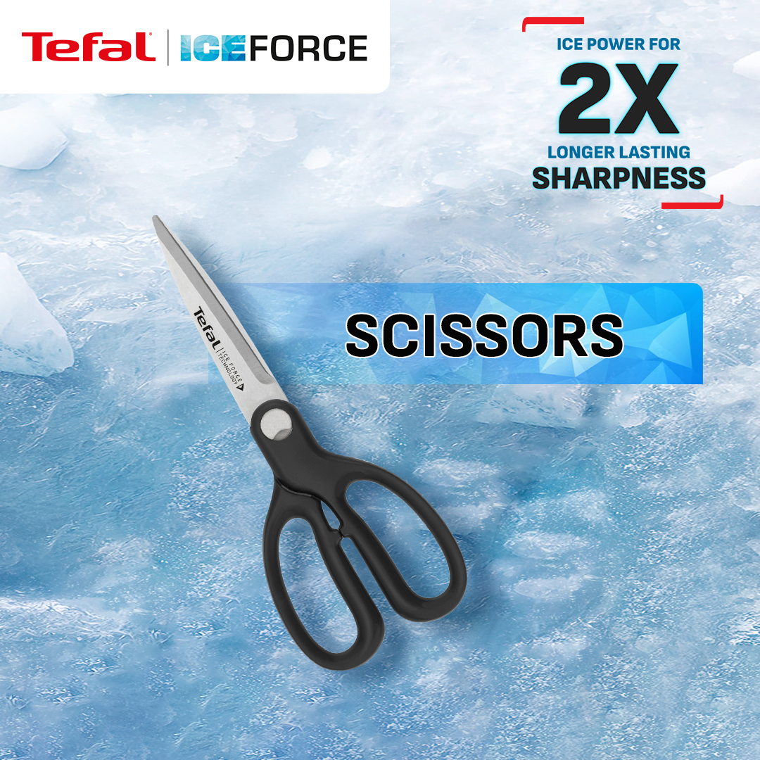 Tefal Gunting Dapur Professional Stainless Steel Serbaguna - Ice Force Scissors