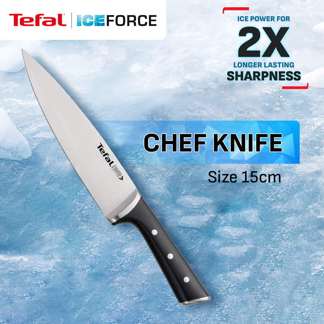 Tefal Ice Force Knife / Pisau Dapur Professional Stainless Steel Serbaguna