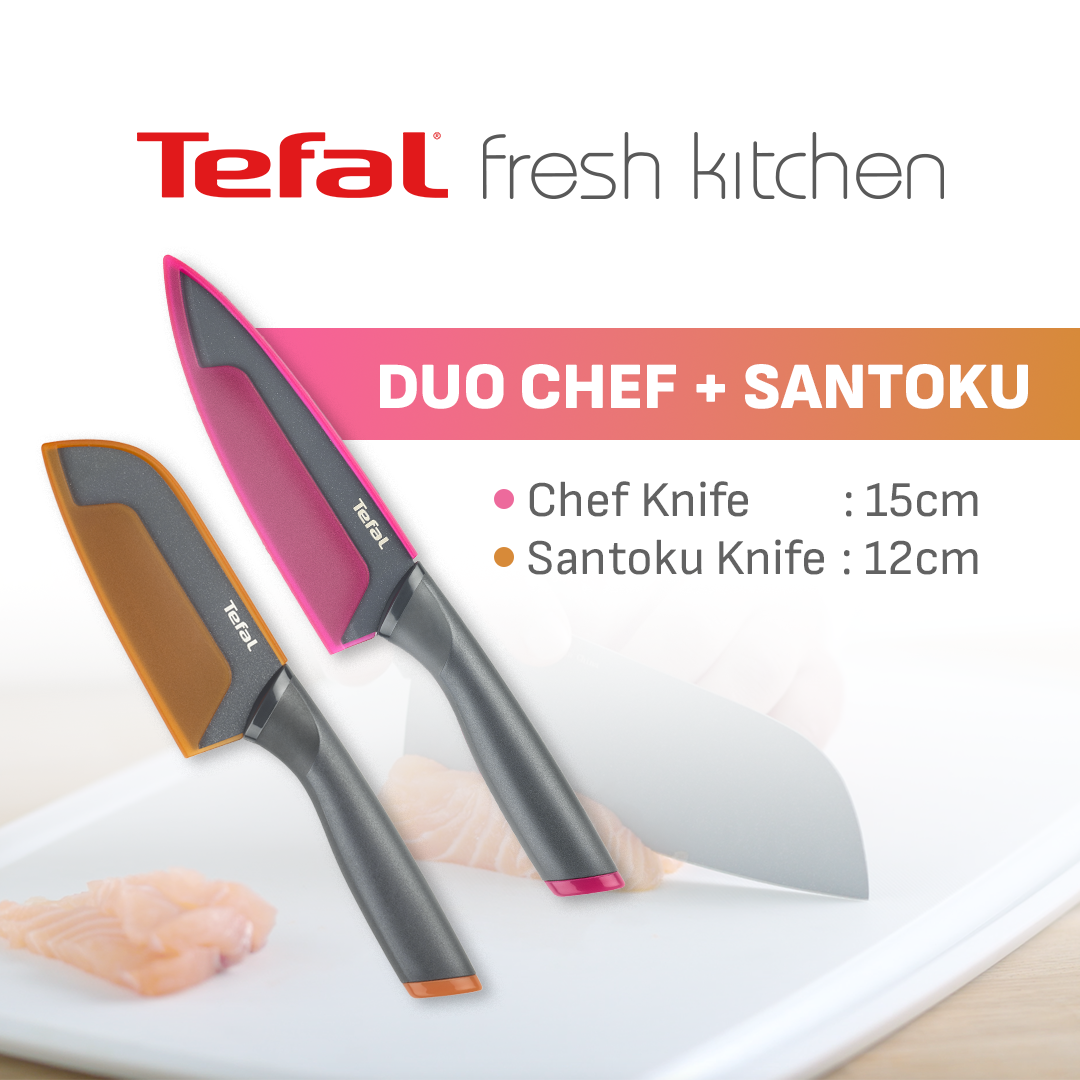 Tefal Fresh Knife / Pisau Dapur Professional Stainless Steel Serbaguna