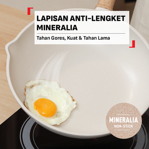 [NEW LAUNCH] Tefal Wajan Cristalia Plus 16cm/20cm/26cm/30cm Mineralia / Bisa di Semua Kompor / Garansi 1 Tahun