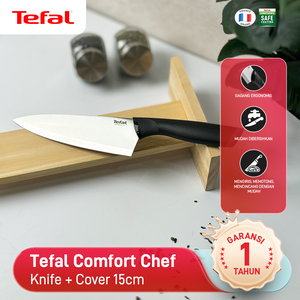 Chef Knife 15cm / Pisau Dapur Stainless Steel Dengan Tutup