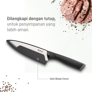 Chef Knife 15cm / Pisau Dapur Stainless Steel Dengan Tutup