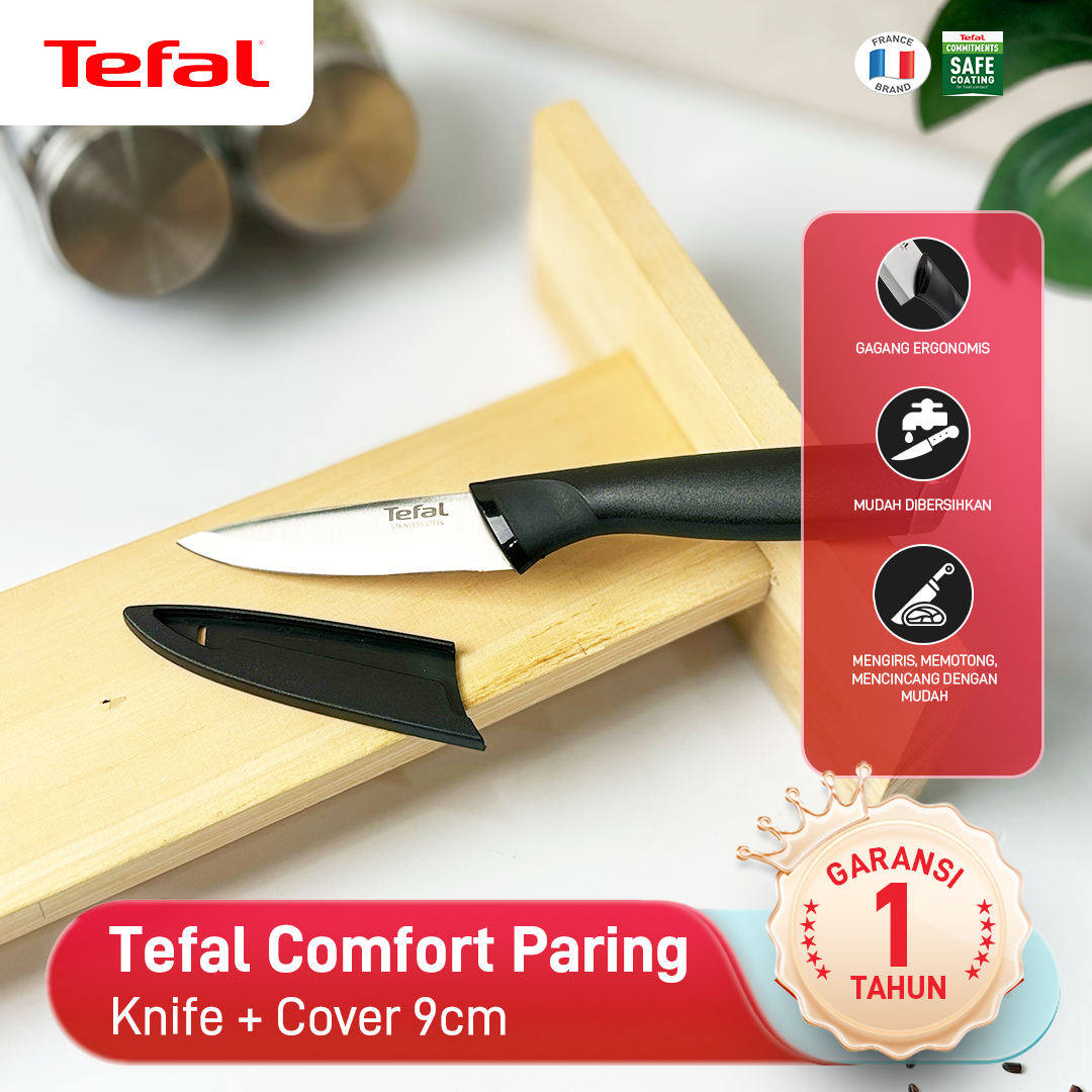 Paring Knife 9cm / Pisau Dapur Stainless Steel Dengan Tutup