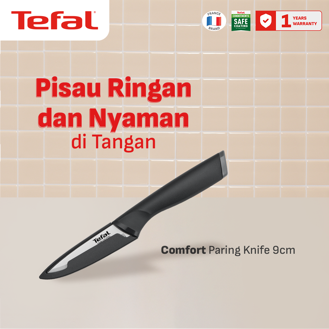 Paring Knife 9cm / Pisau Dapur Stainless Steel Dengan Tutup