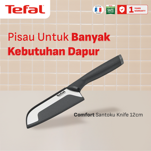 Santoku Knife 12cm / Pisau Dapur Stainless Steel Dengan Tutup