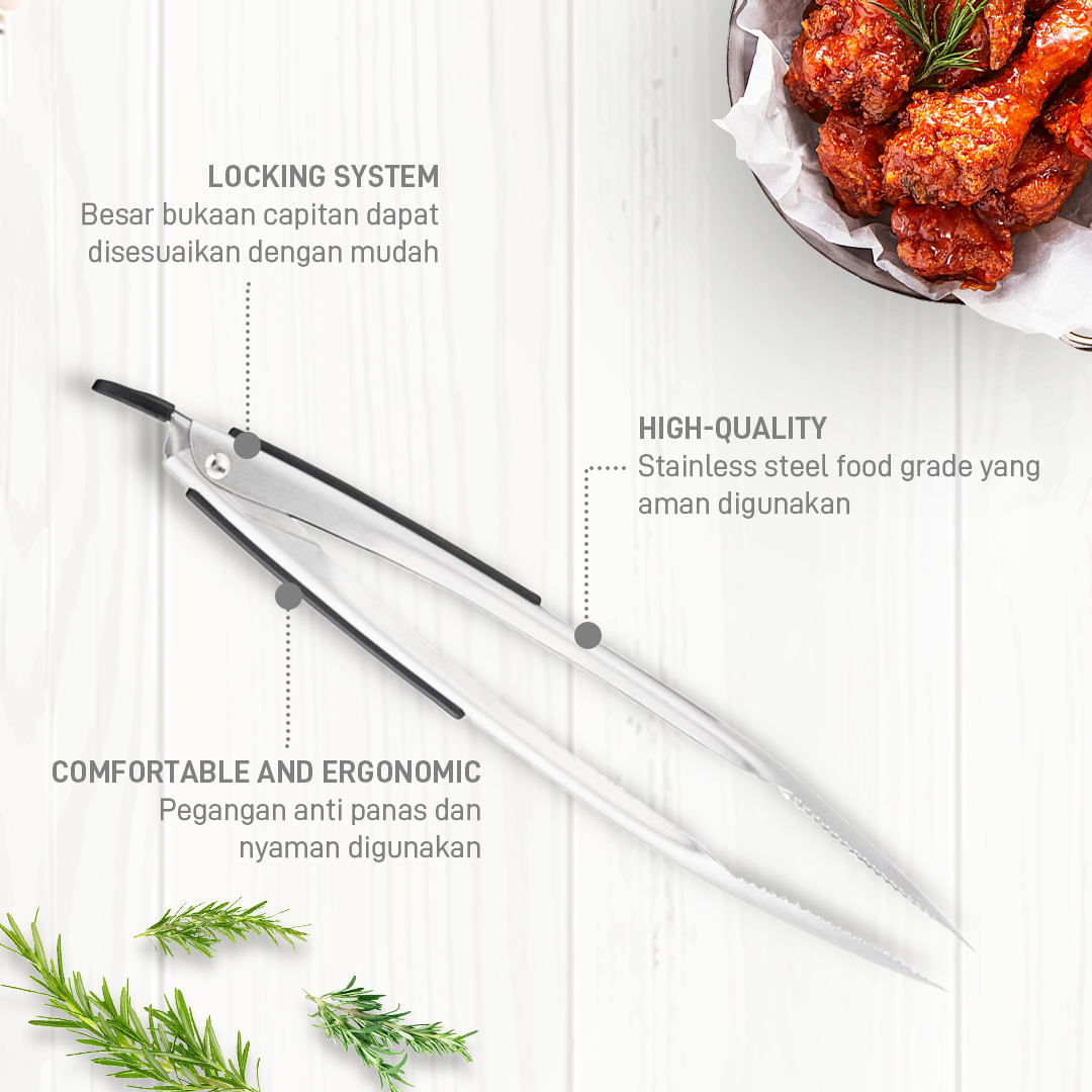 Comfort Cooking Tong / Penjepit Makanan