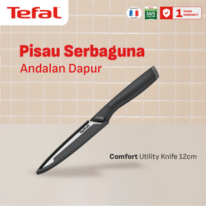 Utility Knife 12cm / Pisau Dapur Stainless Steel Dengan Tutup