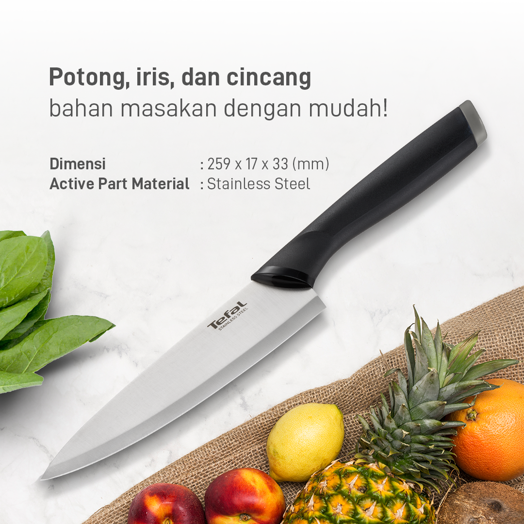 Utility Knife 12cm / Pisau Dapur Stainless Steel Dengan Tutup