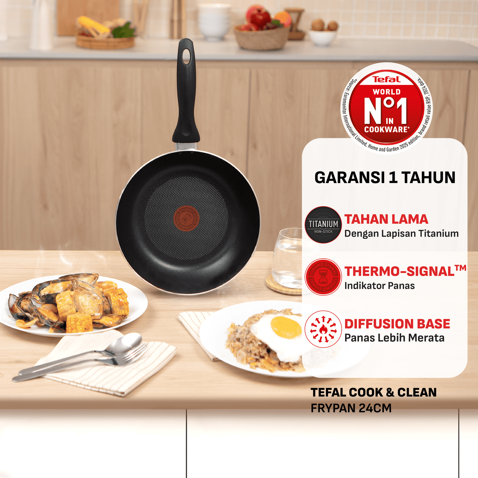 Cook & Clean Frypan 24cm