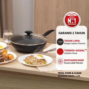 Cook & Clean Wokpan 28cm+Tutup