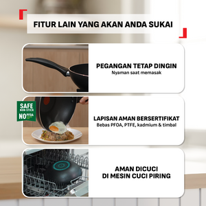 Cook & Clean Wokpan 28cm+Tutup