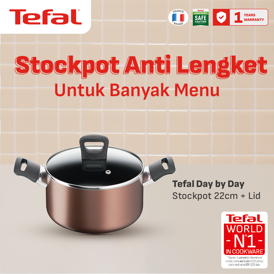 Day by Day Stockpot 22cm + Lid / Panci Anti Lengket