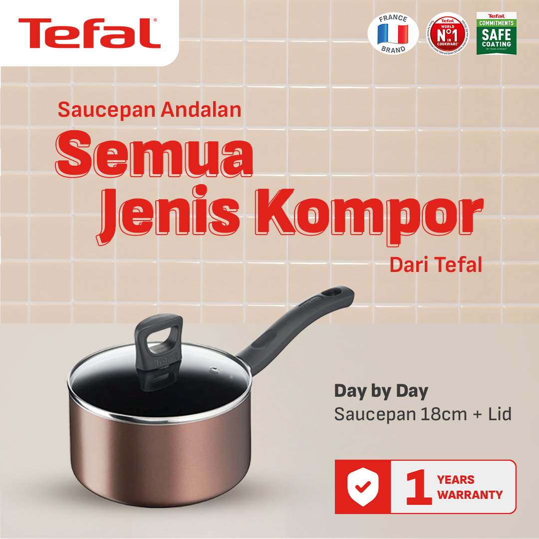 Day by Day Saucepan 18cm + Lid / Panci Anti Lengket