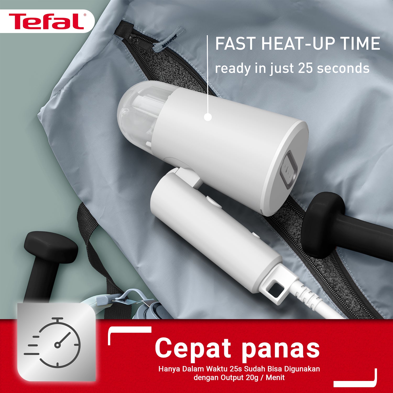 Setrika Uap Portable Garment Steamer DT102 / Cepat Panas & Ultra Compact