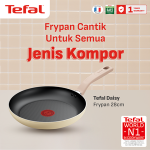 Tefal Wajan Panci Penggorengan Anti Lengket / Daisy Series Frypan 28cm