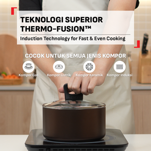 Day by Day Saucepan 18cm + Lid / Panci Anti Lengket