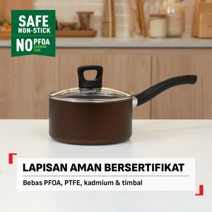 Day by Day Saucepan 18cm + Lid / Panci Anti Lengket