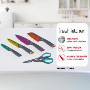 Tefal Fresh Knife / Pisau Dapur Professional Stainless Steel Serbaguna