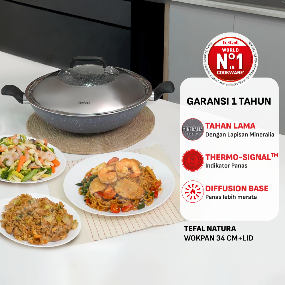 Natura Wokpan 34cm+Tutup