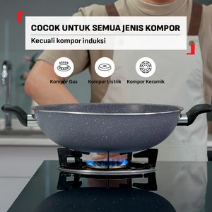 Natura Wokpan 34cm+Tutup