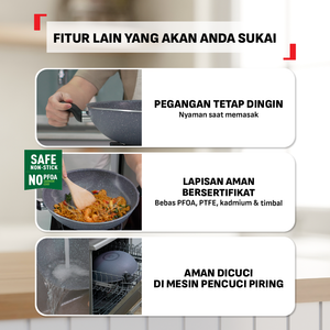 Natura Wokpan 34cm+Tutup