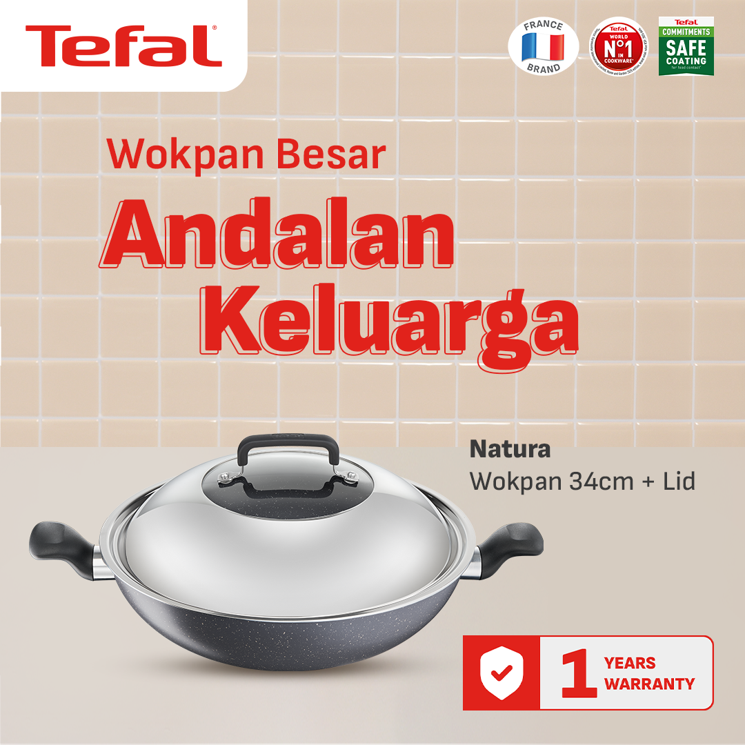 Natura Wokpan 34cm+Tutup