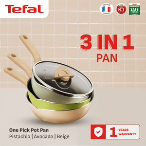 Wajan Serba Bisa OPPP 22cm+Tutup - Mushroom Beige