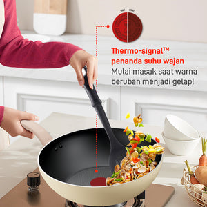 Tefal Wajan Panci Wokpan Penggorengan Anti Lengket / Daisy Series Wokpan 28cm