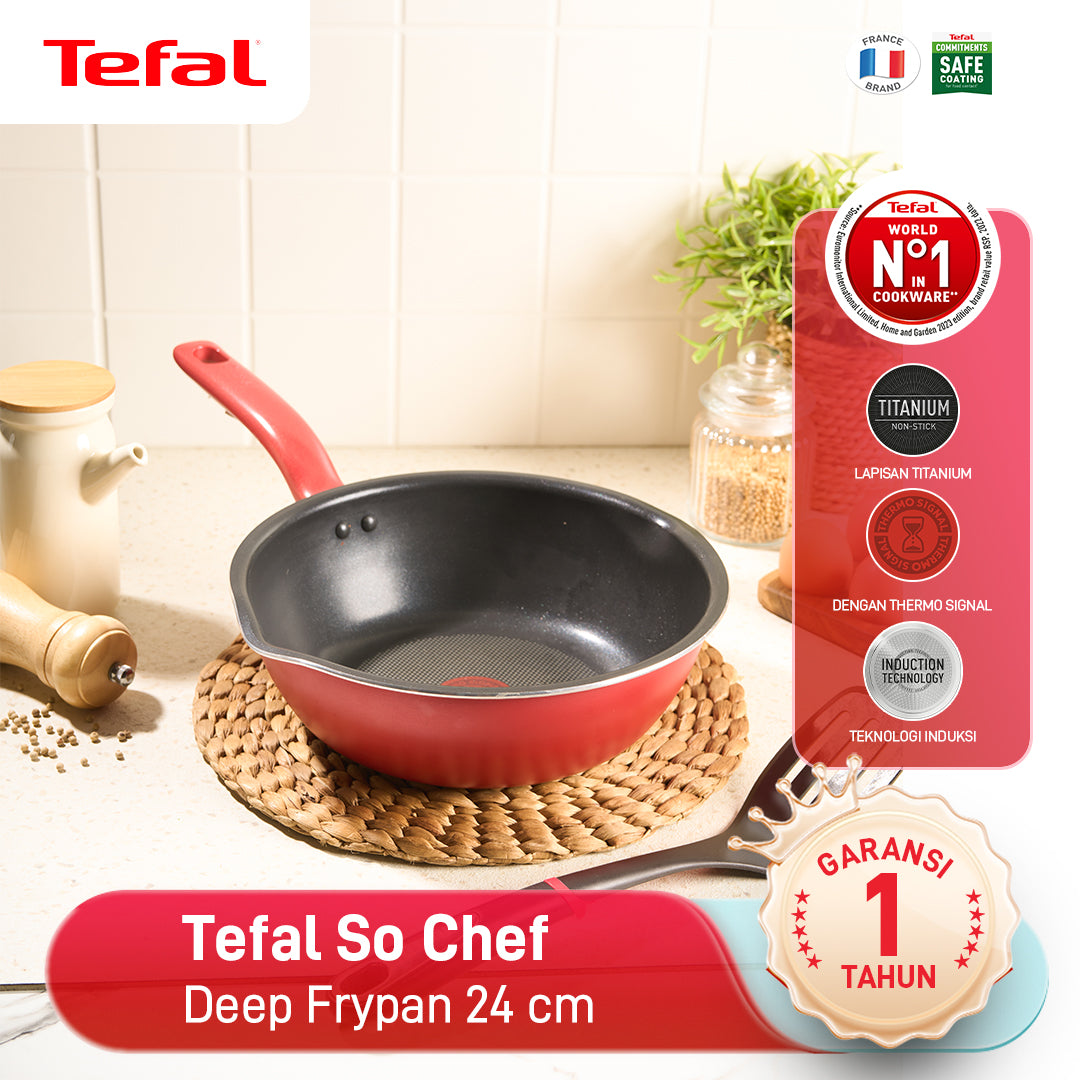 So Chef Deep Frypan 24cm / Wajan Induksi