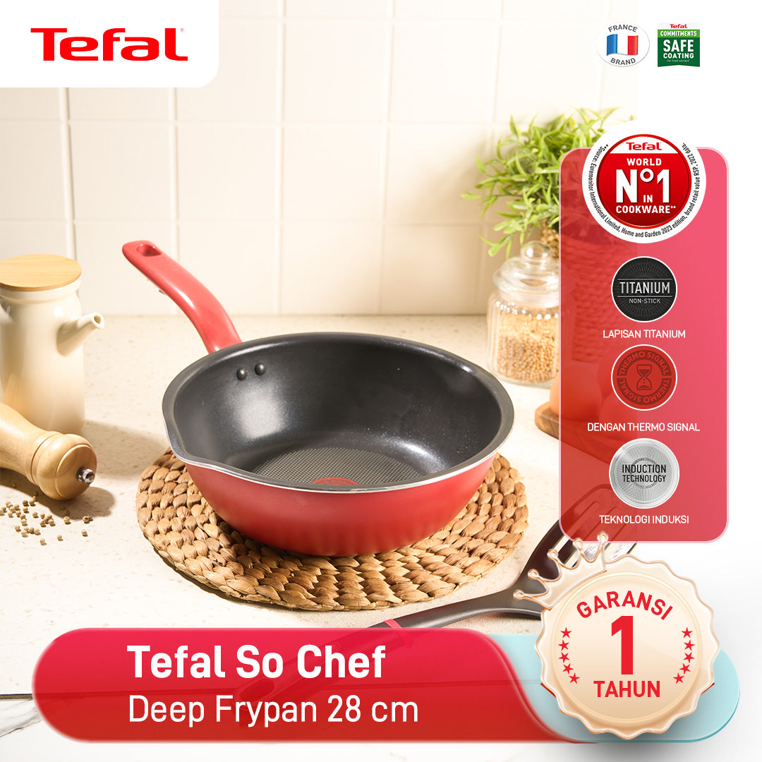 So Chef Deep Frypan 28cm / Wajan Induksi