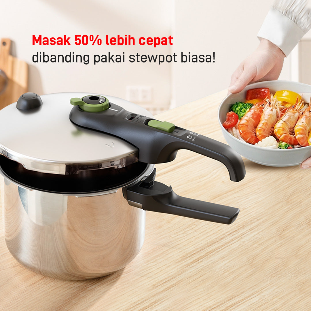 Panci Presto / Pressure Cooker Stainless Steel - 4 Liter