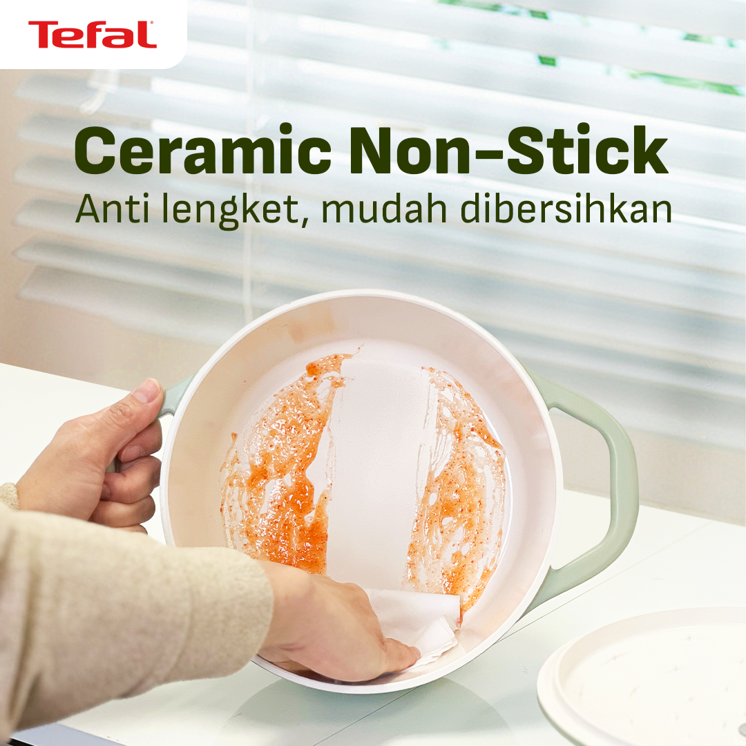 Tefal Panci Casserole Ceramic Air Stewpot 20 / 24 CM Anti Lengket