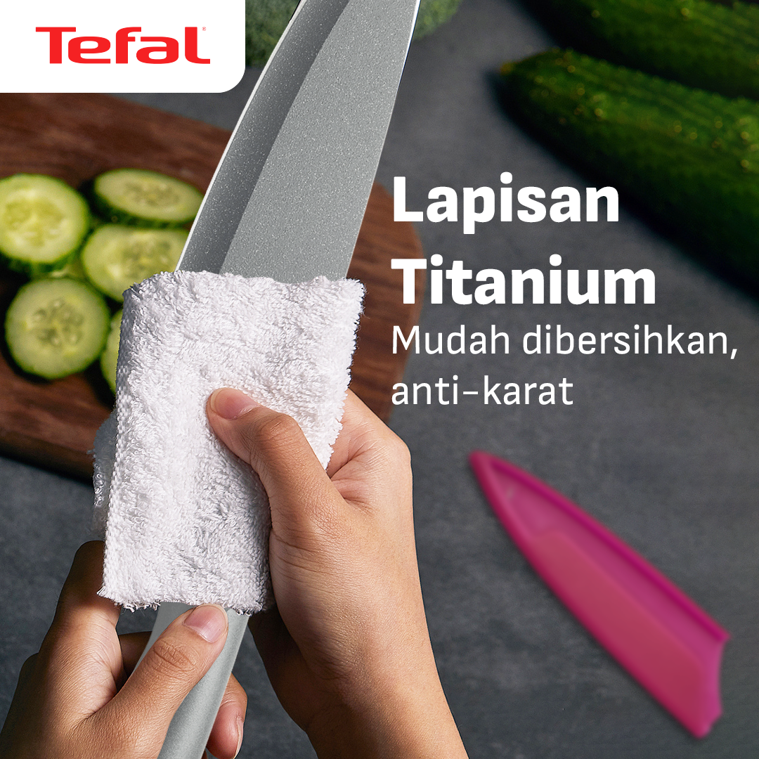 Tefal Fresh Knife / Pisau Dapur Professional Stainless Steel Serbaguna
