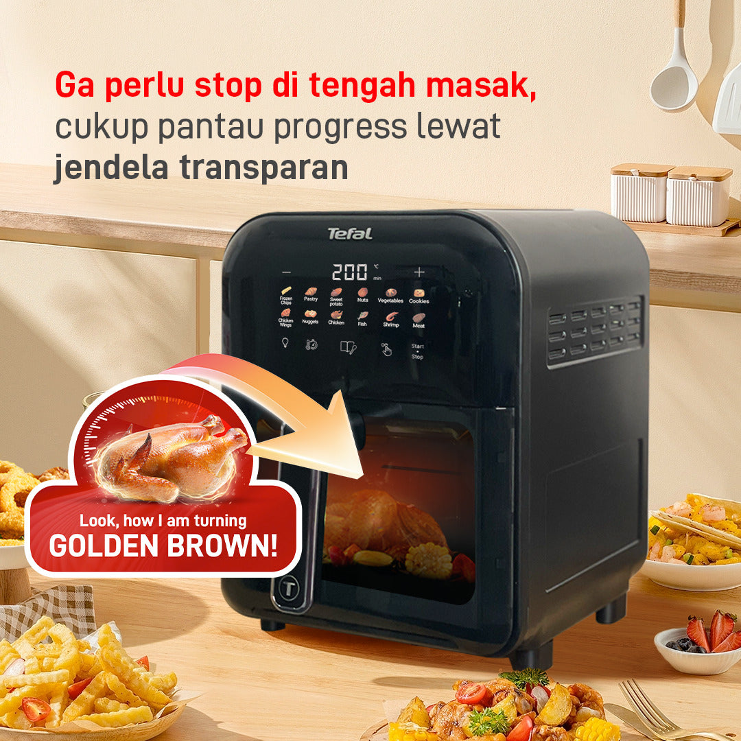 Air Fryer Easy Fry Infrared Window Black EY821 6L