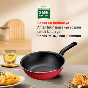 Ruby Deep Frypan 24cm / Wajan Anti Lengket
