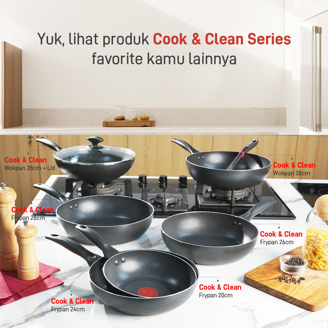 Cook & Clean Wokpan 28cm+Tutup
