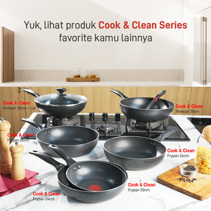 Cook & Clean Wokpan 28cm+Tutup