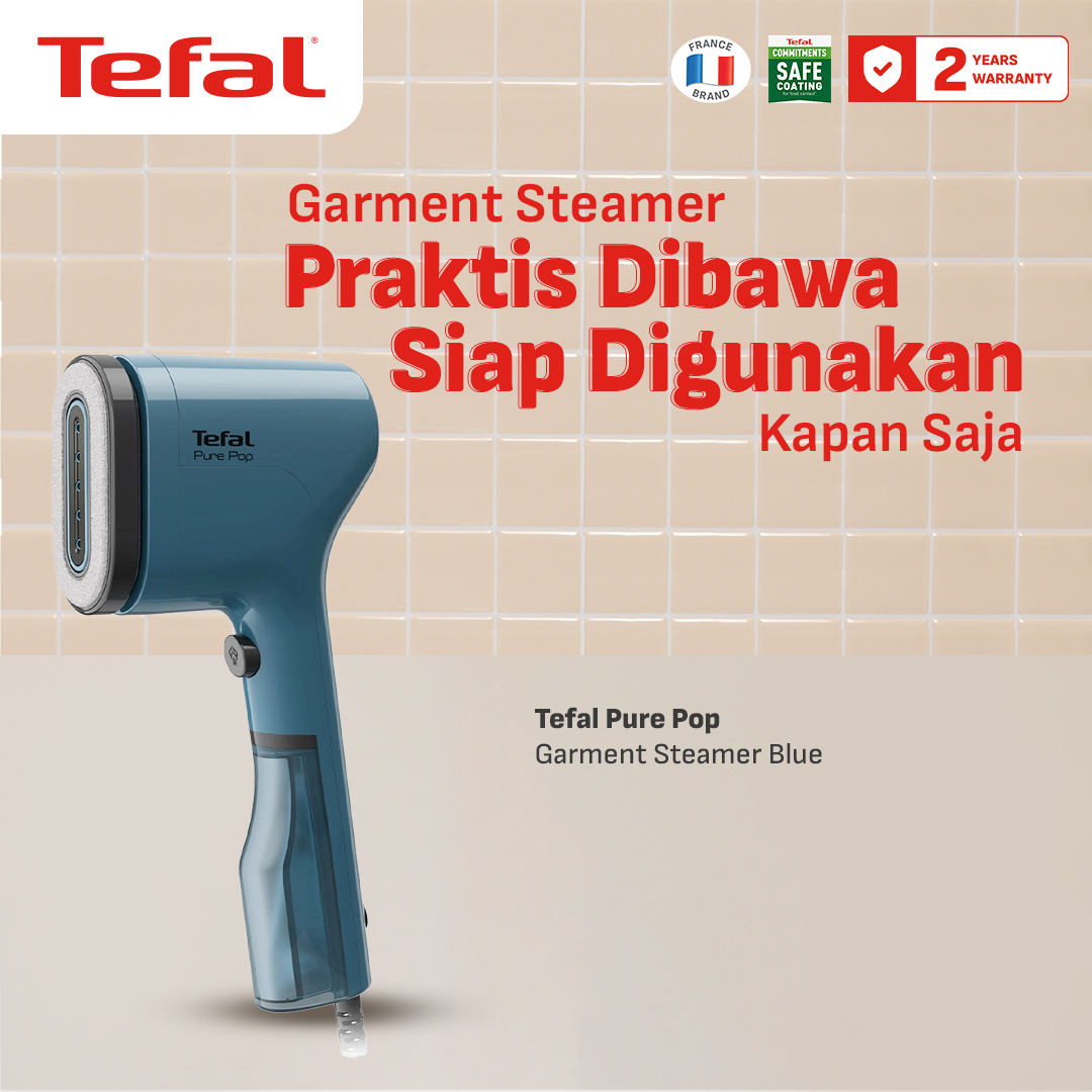 Pure Pop Garment Steamer Blue / Handheld Steamer / Setrika Uap