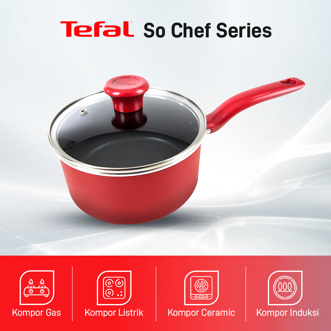 So Chef Sauce Pan 18cm+Tutup / Panci Susu Induksi