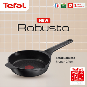 Tefal Robusto Titanium 3X – Wajan Anti Lengket Premium, Bisa Semua Kompor