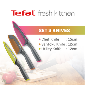 Tefal Fresh Knife / Pisau Dapur Professional Stainless Steel Serbaguna