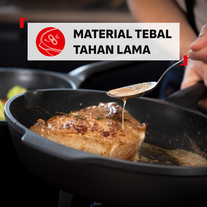Tefal Robusto Titanium 3X – Wajan Anti Lengket Premium, Bisa Semua Kompor